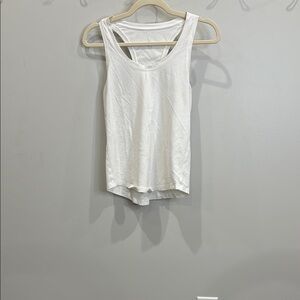 Lululemon Athletica White Sleeveless Tank Top